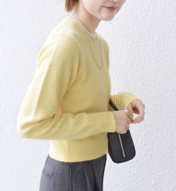 SHIPS for women「【WEB限定】〈手洗い可能〉布帛 襟付き ニット プルオーバー」|ニット・セーター|