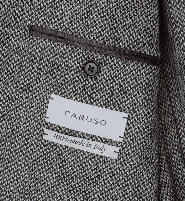 SHIPS「【SHIPS別注】CARUSO: ワイドラペル ヘリンボーン ツイード ジャケット」|テーラードジャケット|