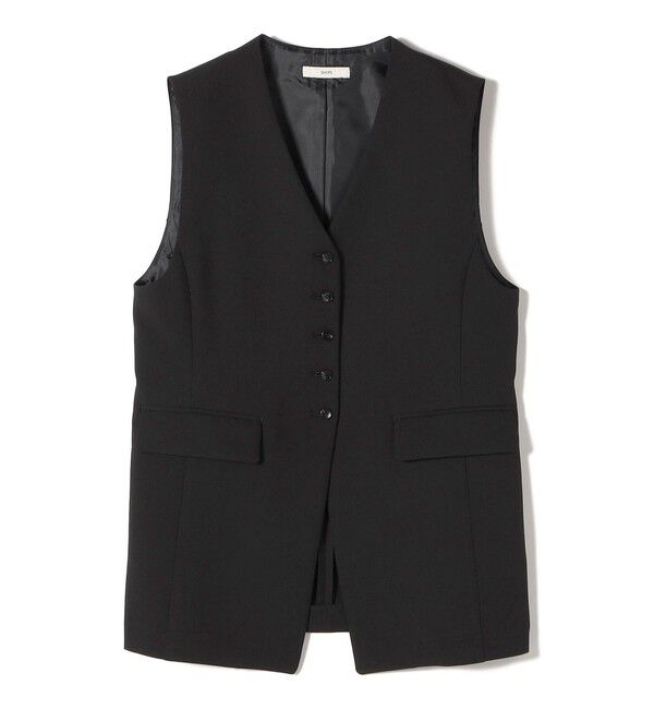 SHIPS for women「〈手洗い可能〉ハイカウント ダブルクロス ジレ」|ベスト・ジレ|