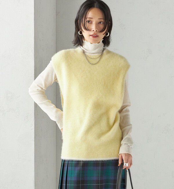 SHIPS for women「杢フォックス カシミヤ ニット ベスト」|ベスト・ジレ|