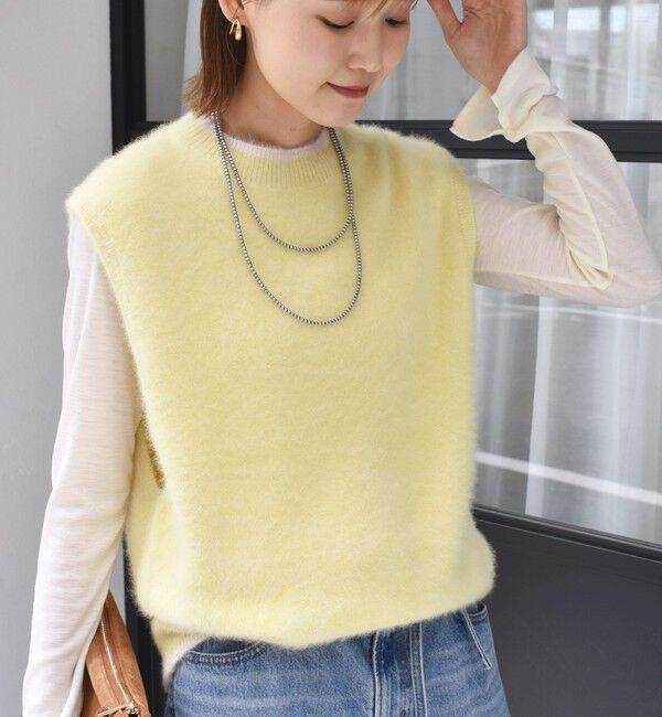 SHIPS for women「杢フォックス カシミヤ ニット ベスト」|ベスト・ジレ|