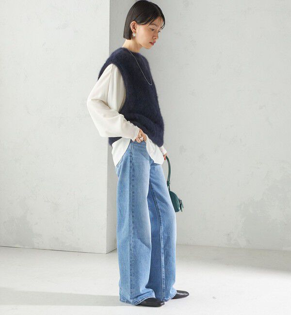 SHIPS for women「杢フォックス カシミヤ ニット ベスト」|ベスト・ジレ|