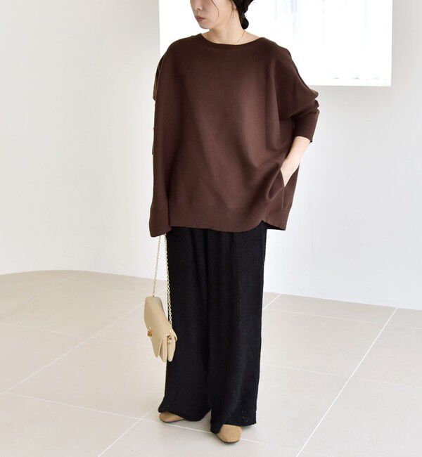 quaranciel「quaranciel:〈洗濯機可能〉フラワー レース ワイド パンツ」|その他|