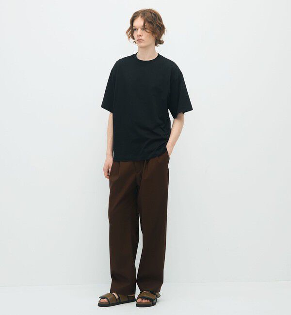 CABaN「CABaN コットン ドロップショルダークルーネックプルオーバー」|Tシャツ・カットソー|