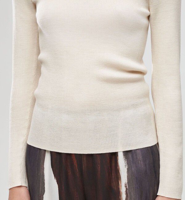 DES PRES「ウーステッドウールリブ クルーネックプルオーバー」|ニット・セーター|