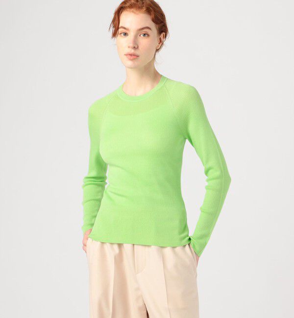 DES PRES「ウーステッドウールリブ クルーネックプルオーバー」|ニット・セーター|