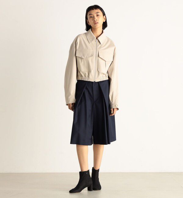 Edition「ゼニア タックワイドハーフパンツ」|キュロット|