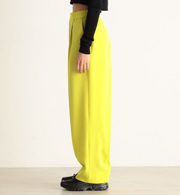 Edition「バックサテンジョーゼット スラックス」|スラックス|