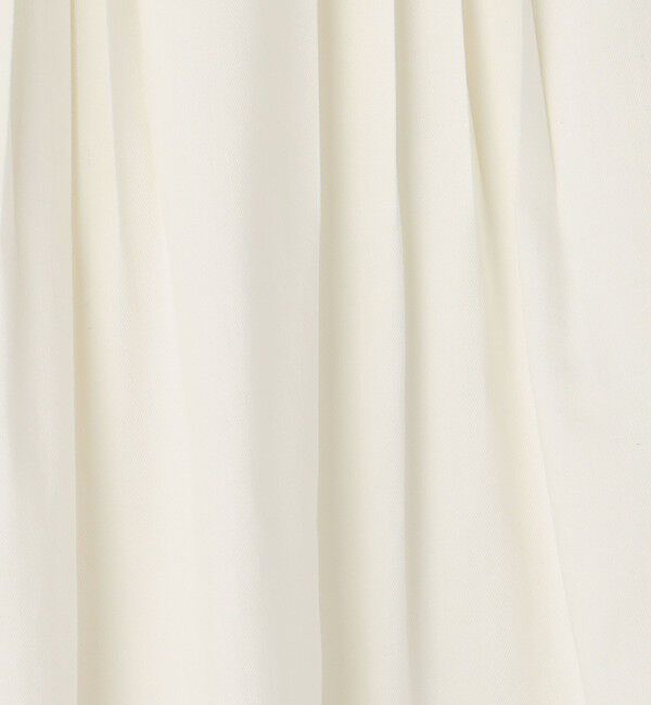 GALERIE VIE「ライトデニム ランダムタックプリーツスカート」|フレア|