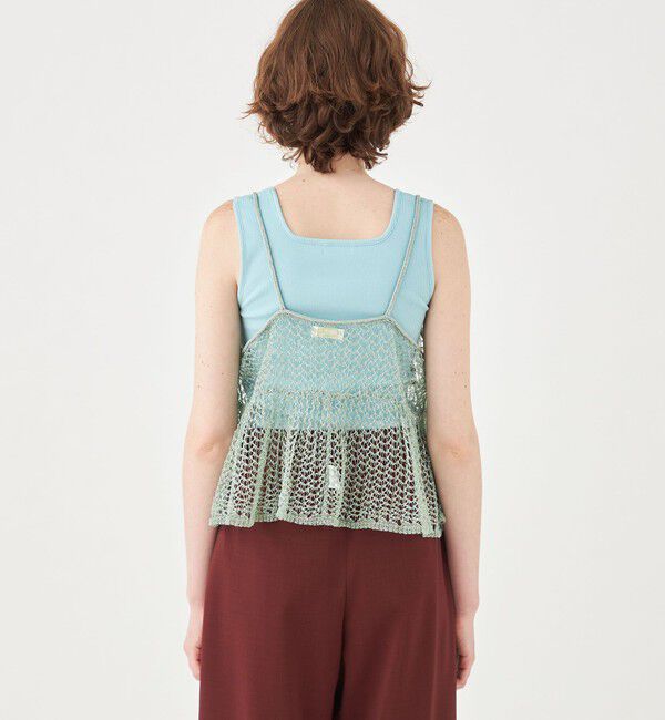 Ballsey「コーティングリネンポリエステル ドールキャミソール」|キャミソール|