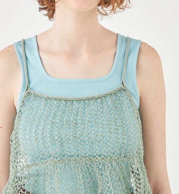 Ballsey「コーティングリネンポリエステル ドールキャミソール」|キャミソール|