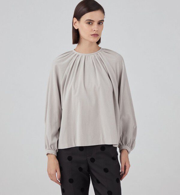 TOMORROWLAND collection「キャラメルヴェルト ギャザーブラウス」|シャツ・ブラウス|