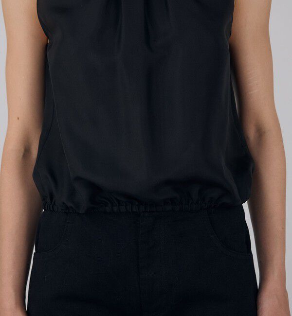 DES PRES「シルクハブタエ ホイップネックブラウス」|シャツ・ブラウス|