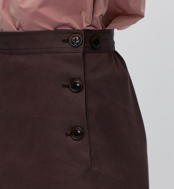 BACCA「コットンポリエステルビンテージギャバジン トラペーズスカート」|スカート|