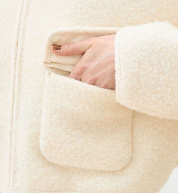 TOMORROWLAND collection「シープニット ジップアップブルゾン」|ブルゾン・スタジャン|