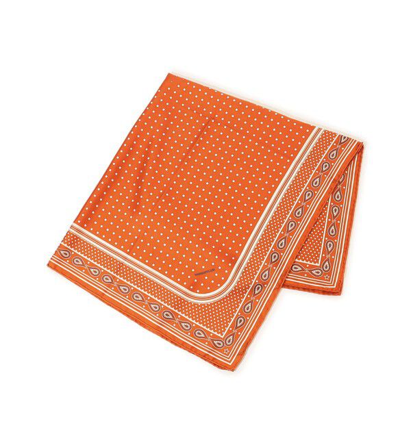 TOMORROWLAND GOODS「TOMORROWLAND シルクバンダナ柄スカーフ」|バンダナ・スカーフ|28 オレンジ系