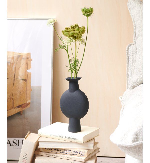 journal standard Furniture「FLOWER VASE FLAT 花器　花瓶　フラワーベース」|その他|ブラック