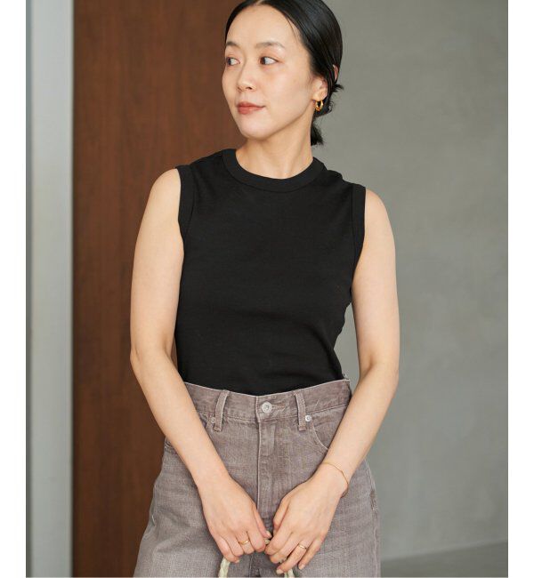 Plage「FLORE FLORE / フローレフローレ ESME タンクトップ」|Tシャツ・カットソー|ブラック