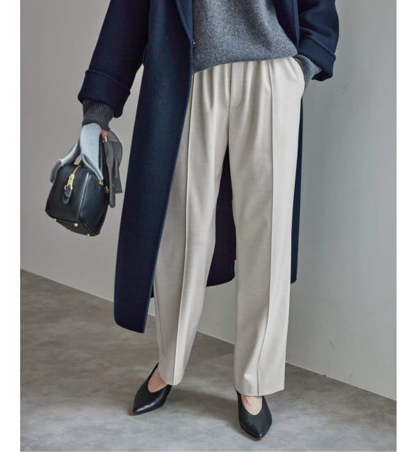 SLOBE IENA「《吸湿発熱/WEB限定/追加2》CIRCULATE WARM パンツ」|スラックス|ベージュ