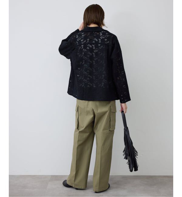 SLOBE IENA「バックサテンミリタリーパンツ」|カーゴ|