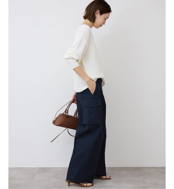 SLOBE IENA「バックサテンミリタリーパンツ」|カーゴ|