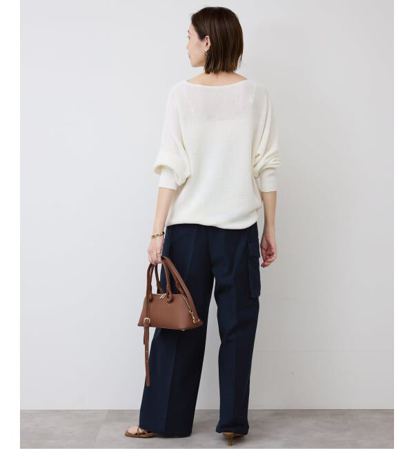 SLOBE IENA「バックサテンミリタリーパンツ」|カーゴ|