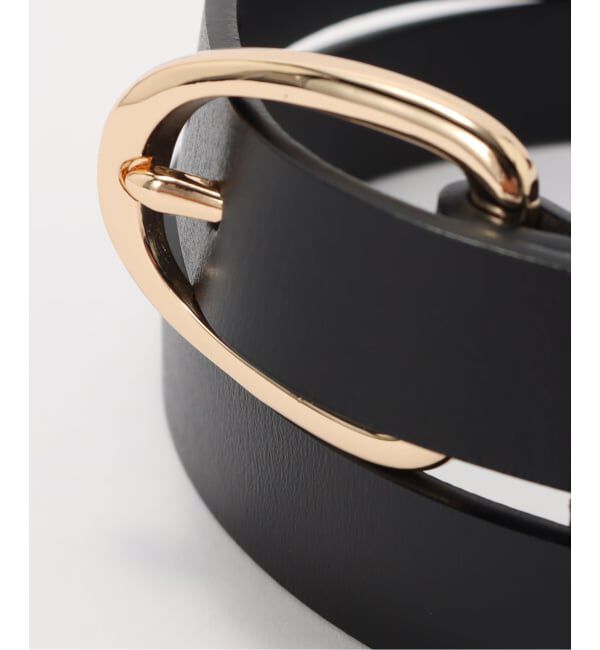 SLOBE IENA「《追加8》SLOBE ラウンドバックルレザーベルト」|ベルト|