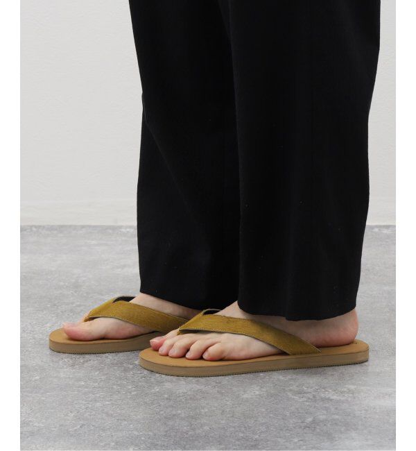 EDIFICE「EL NIDO FILIPS (エルニドフリップス) for BOUCLE ハラコヘアートングサンダ」|サンダル|