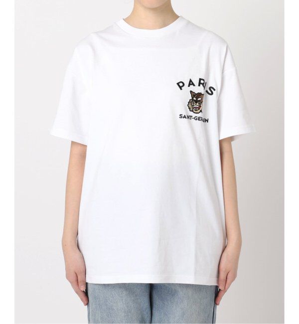 Paris Saint-Germain「【Paris Saint-Germain】カレッジロゴ刺しゅう Tシャツ」|Tシャツ・カットソー|