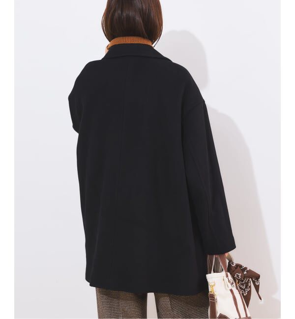 journal standard L'essage「《追加》SUPER120/MANTECOステンカラーショートコート」|ステンカラーコート|