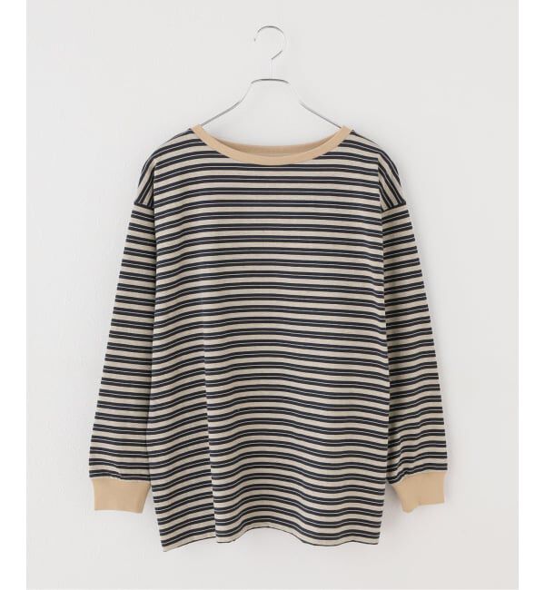 JOURNAL STANDARD relume「マルチボーダーロンT」|Tシャツ・カットソー|ネイビー