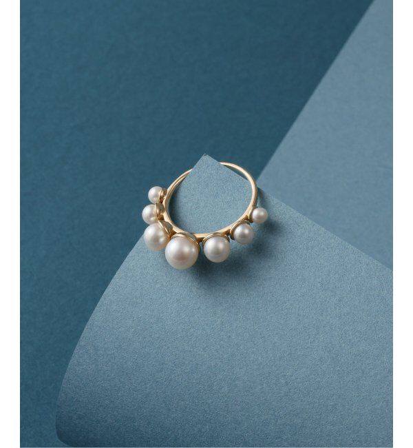 Lilas by Spick&Span「グラデーションパールリング K10」|リング|