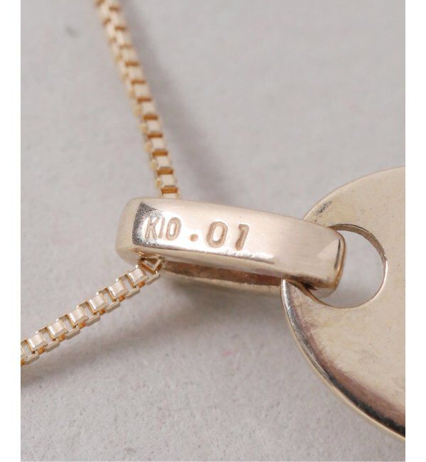 Lilas by Spick&Span「メレダイヤバチカンオニキス50cmネックレス K10」|ネックレス|