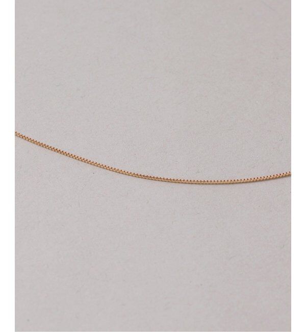 Lilas by Spick&Span「メレダイヤバチカンオニキス50cmネックレス K10」|ネックレス|