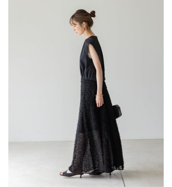 NOBLE「フェザーチュールフレアスカート」|スカート|