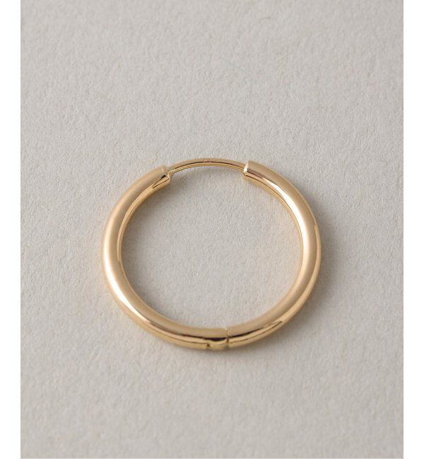 Lilas by Spick&Span「ハーフオープンフープピアスM K18(両耳)」|ピアス|