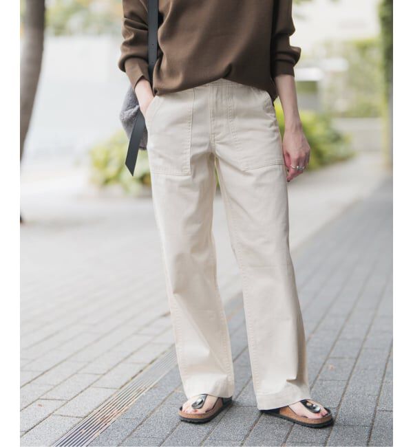 Spick and Span「《追加2》ルーズベイカーパンツ」|カーゴ|