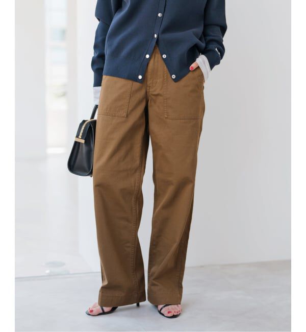 Spick and Span「《追加2》ルーズベイカーパンツ」|カーゴ|