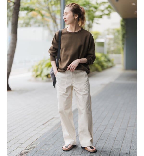 Spick and Span「《追加2》ルーズベイカーパンツ」|カーゴ|