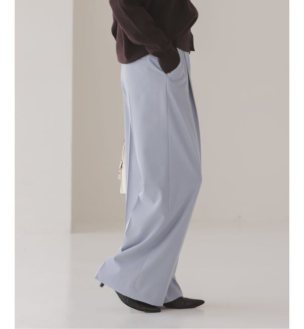 NOBLE「《追加・セットアップ対応》フローツイルスラックスパンツ」|スラックス|