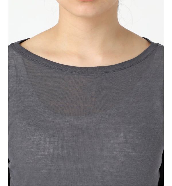 Spick and Span「《追加3》シアーボートネックプルオーバー」|Tシャツ・カットソー|