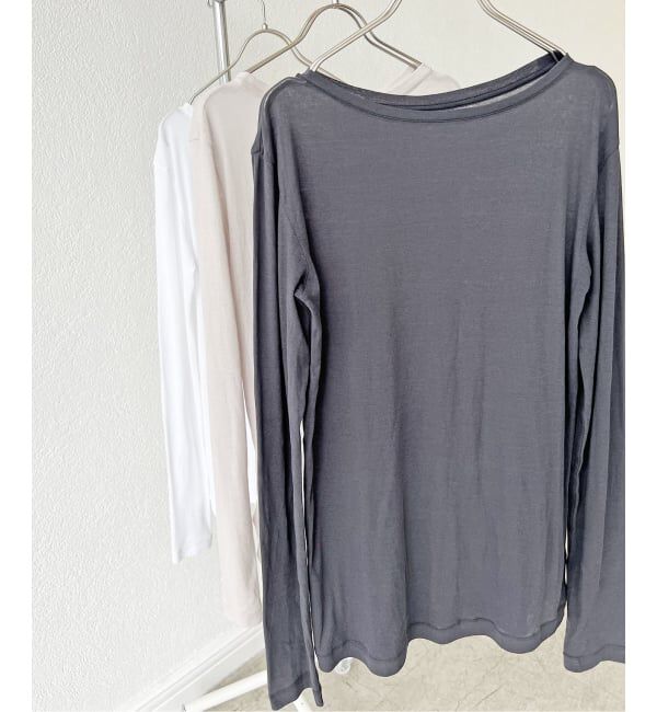 Spick and Span「《追加3》シアーボートネックプルオーバー」|Tシャツ・カットソー|