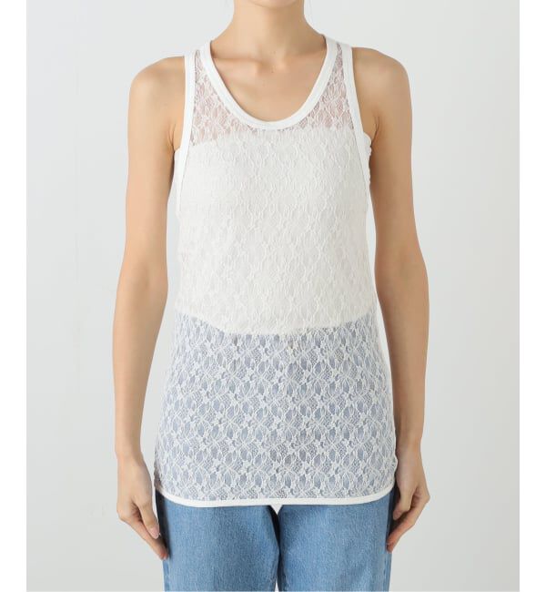 FRAMeWORK「≪追加≫IRONING/アイロニング flower lace タンクトップ 2」|タンクトップ|