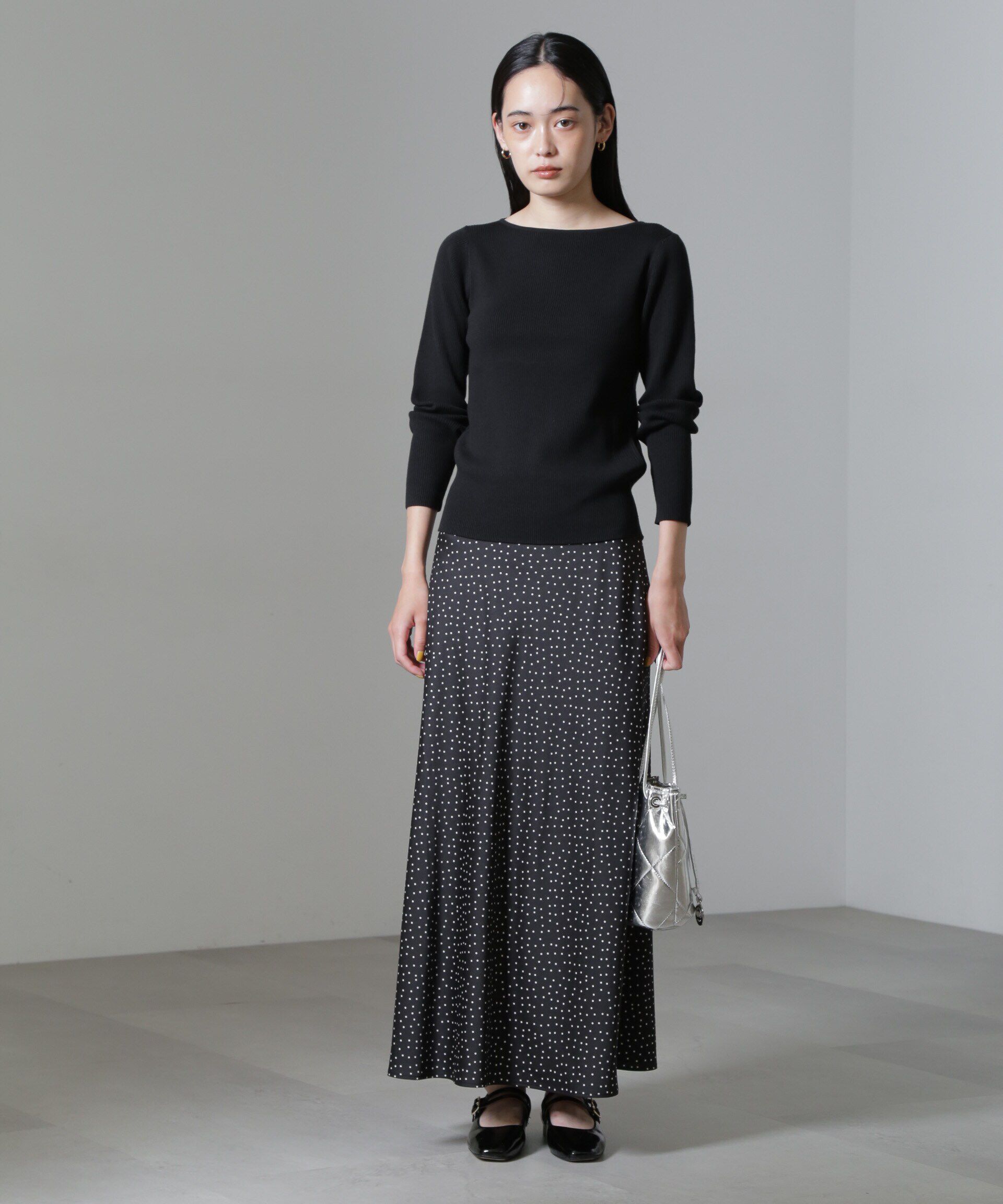 nano･universe「CICA＆UVカット加工リブニット」|ニット・セーター|