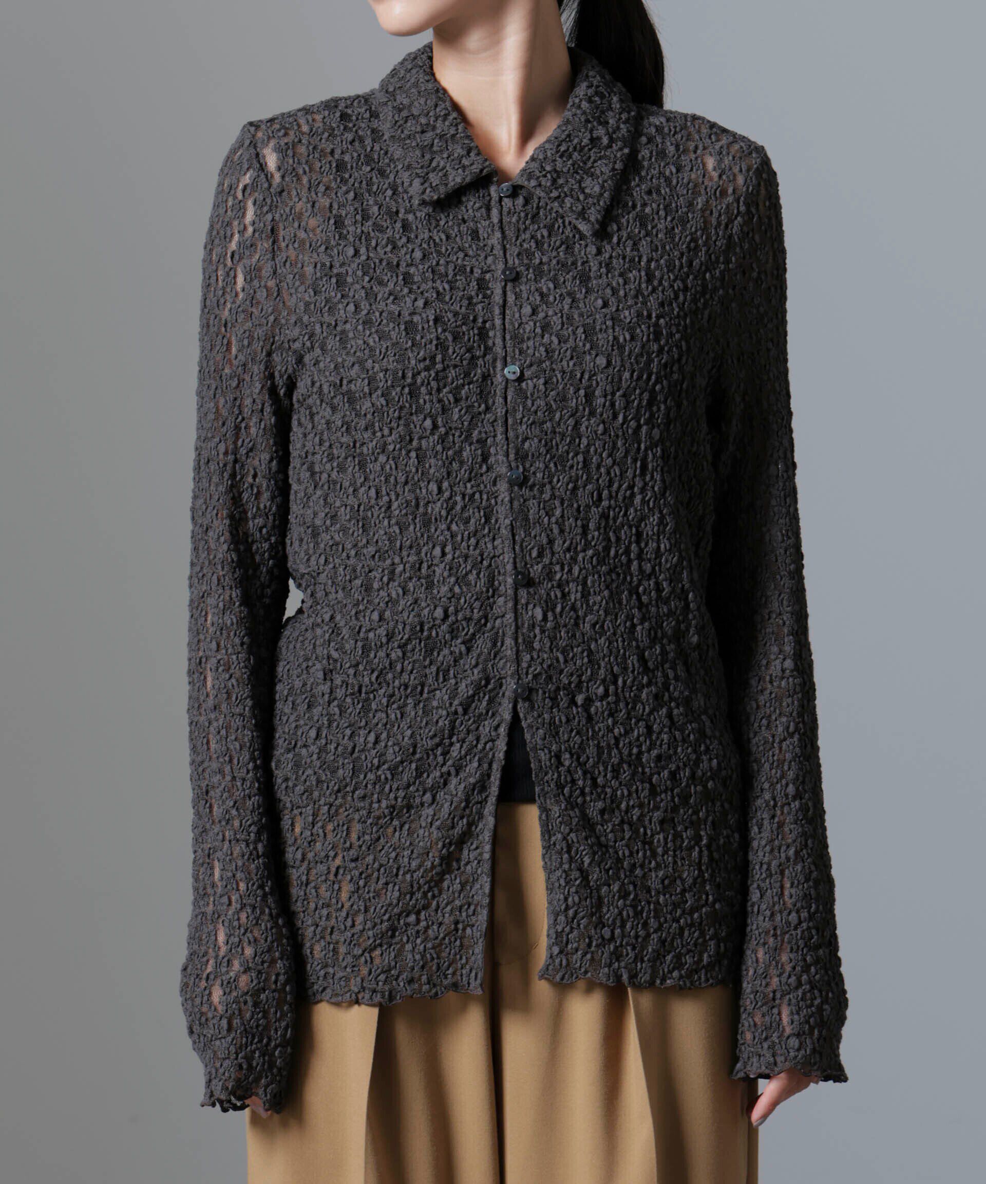 nano･universe「シュリンクレースシャツ」|シャツ・ブラウス|