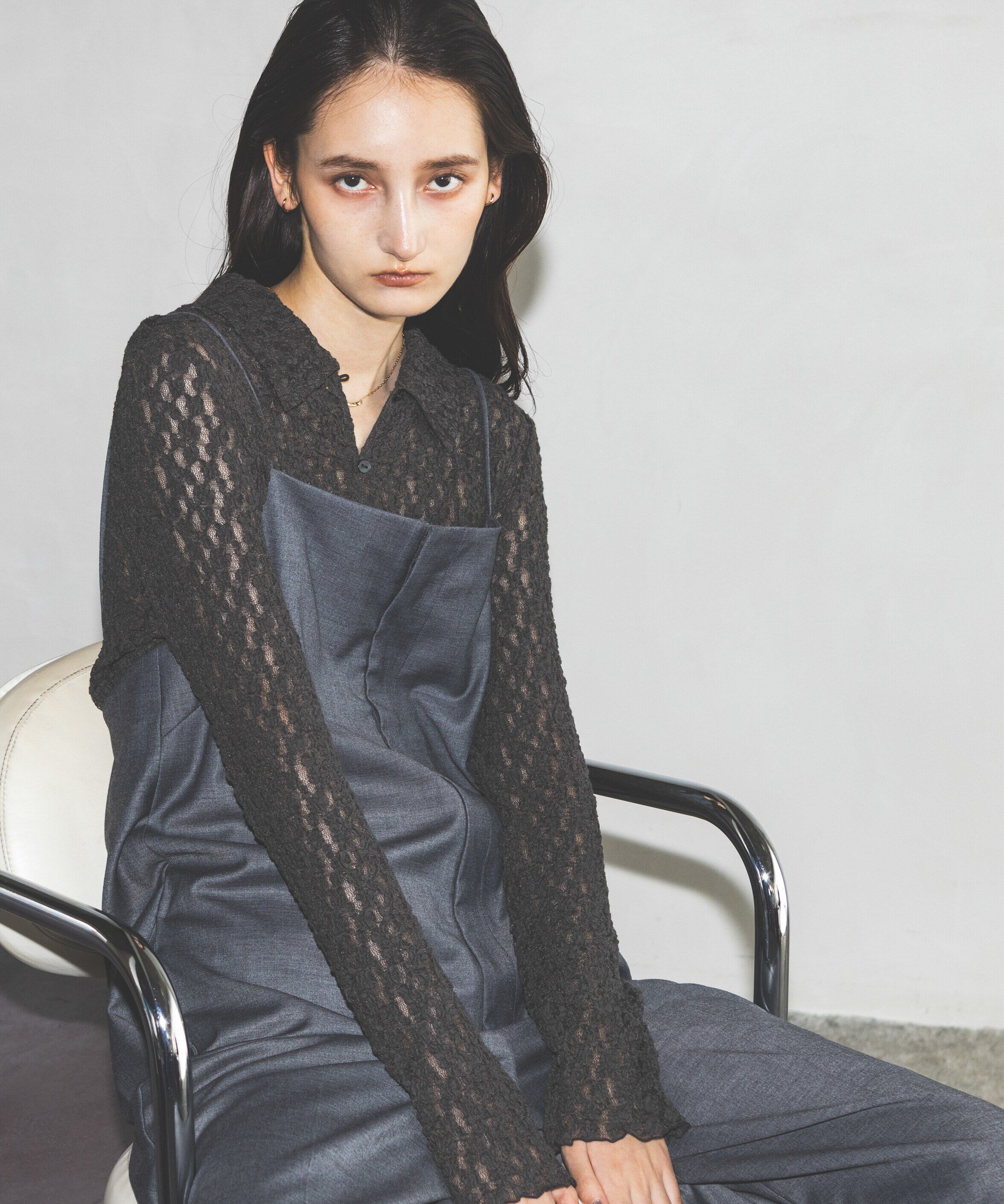 nano･universe「シュリンクレースシャツ」|シャツ・ブラウス|