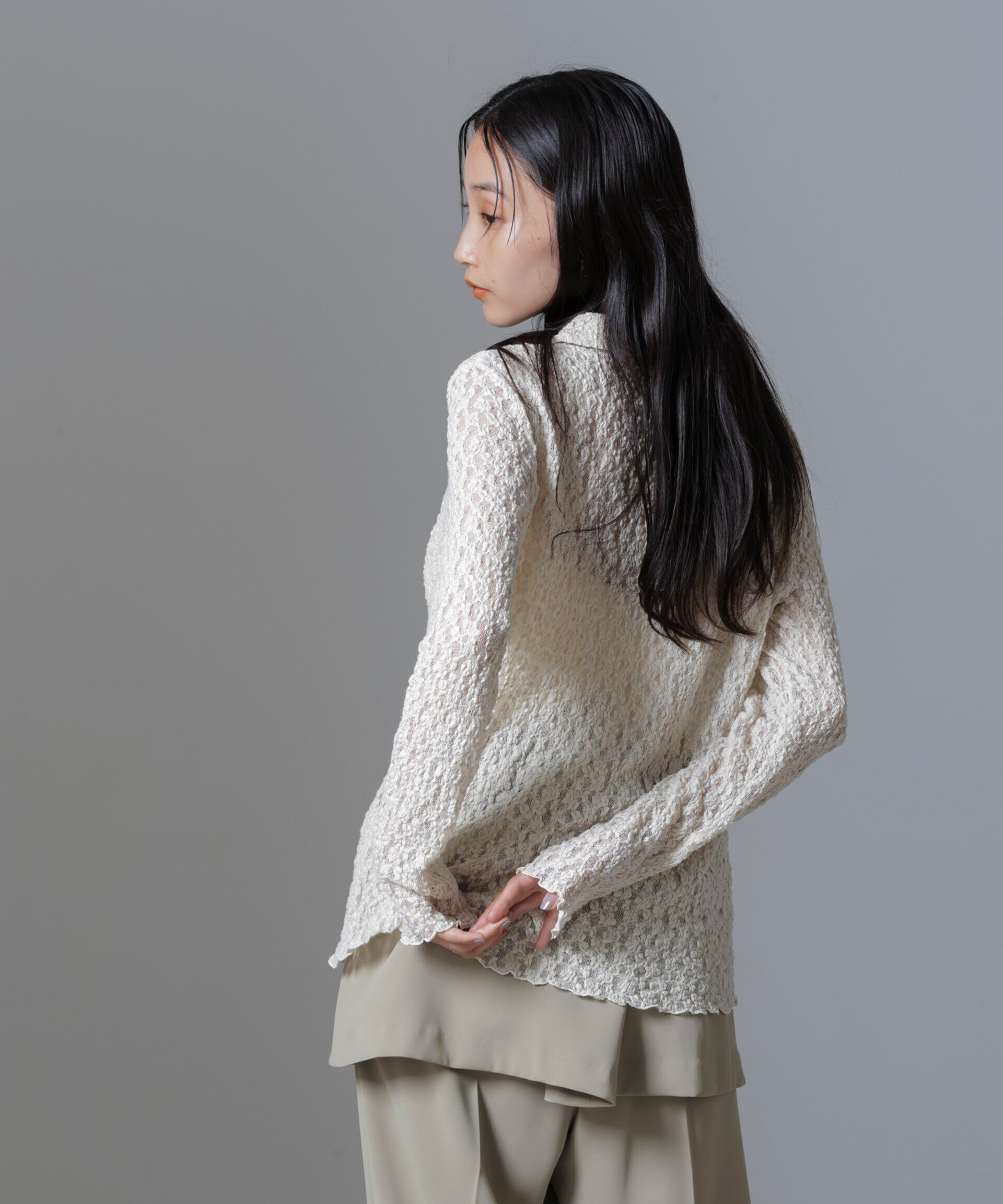 nano･universe「シュリンクレースシャツ」|シャツ・ブラウス|