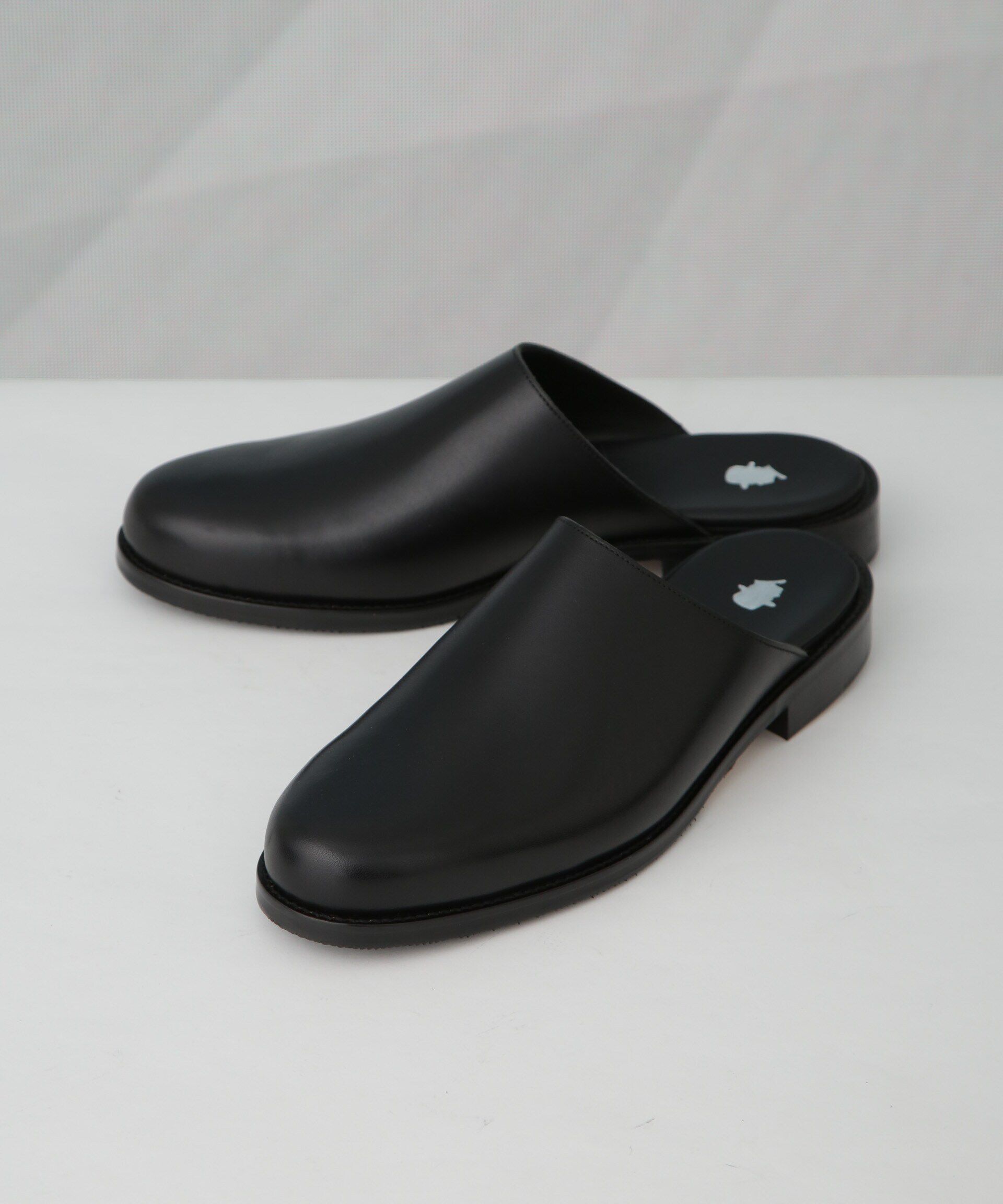 nano･universe「Tomo&Co/別注 LEATHER MULE」|ビジネス・ドレスシューズ|ブラック