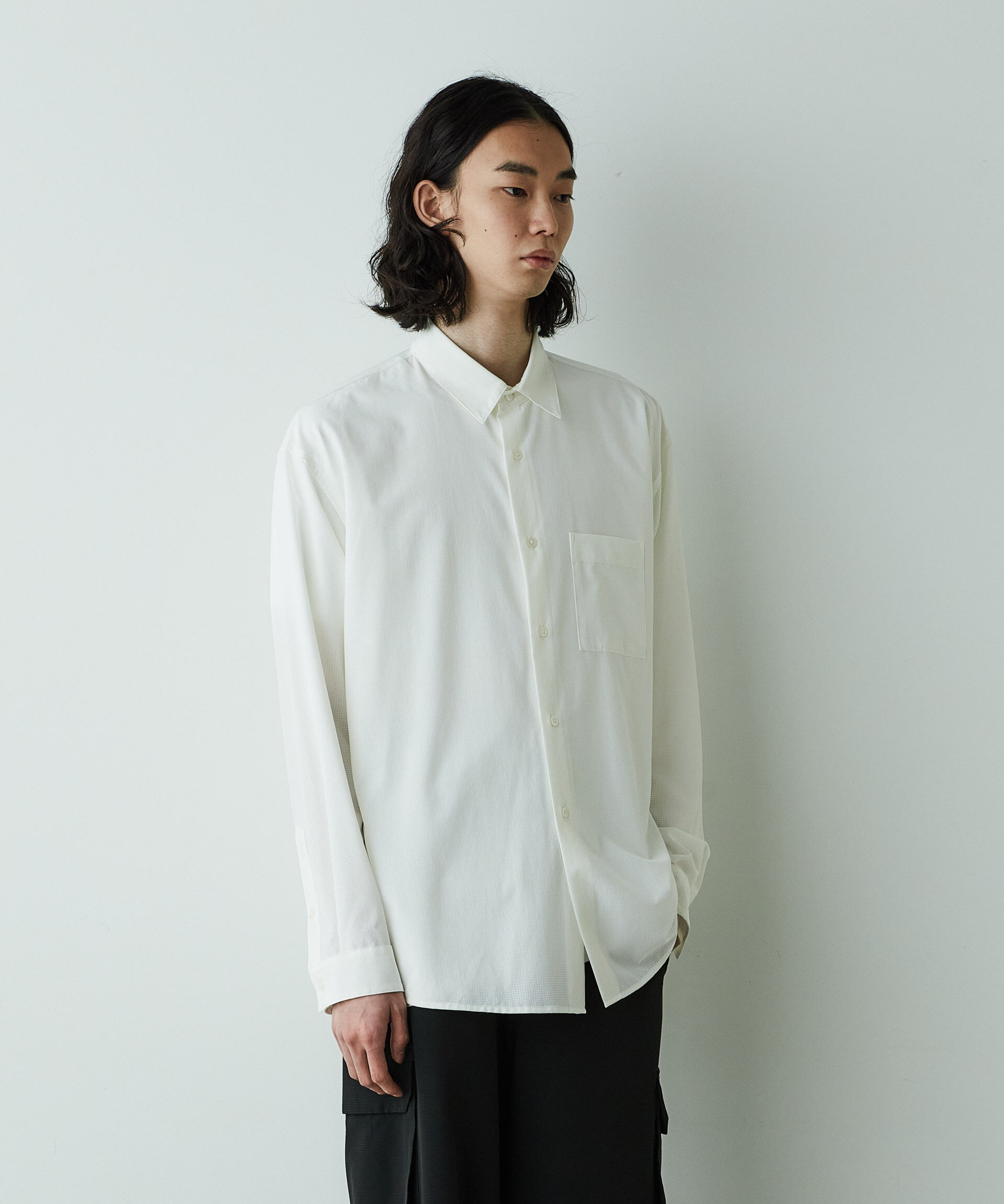 nano･universe「「HOTEL PALACE」オテルパラス アスレチックテックレギュラーカラーシャツ」|シャツ・ブラウス|