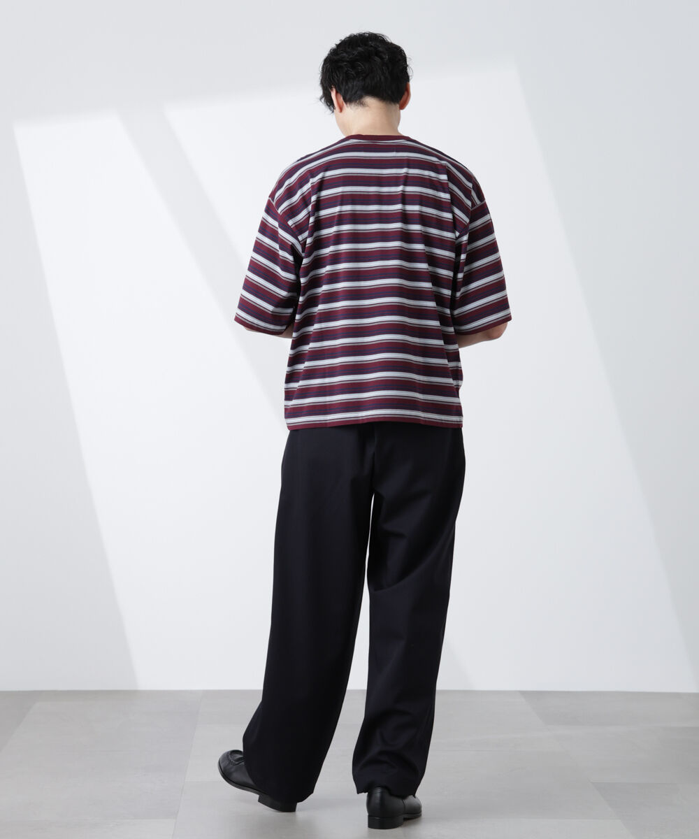 nano･universe「マイクロランダムボーダーTシャツ」|Tシャツ・カットソー|